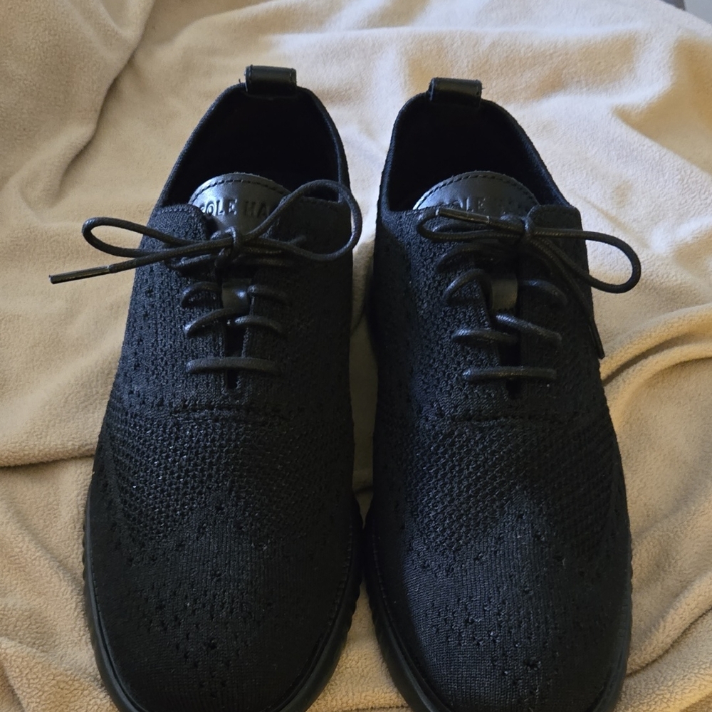 Cole Haan Men's Black Knit Derbys